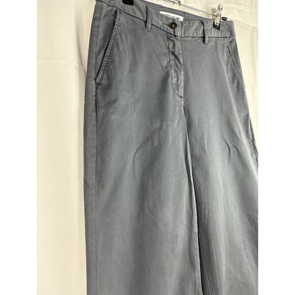 ELIZABETH AND JAMES BLUE PANTS SIZE 0 flat front BOOTCUT work wear casual - Picture 2 of 9